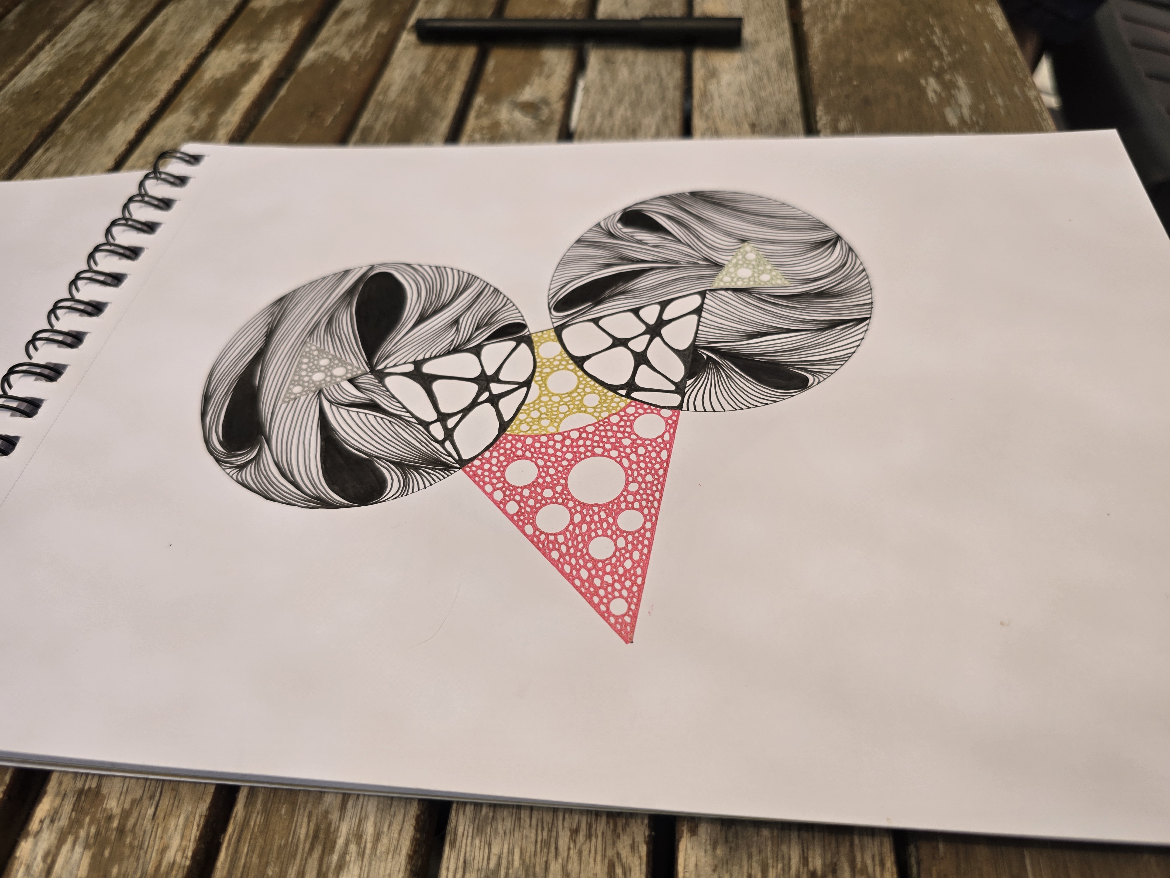 Illustration abstraite doodleidoo