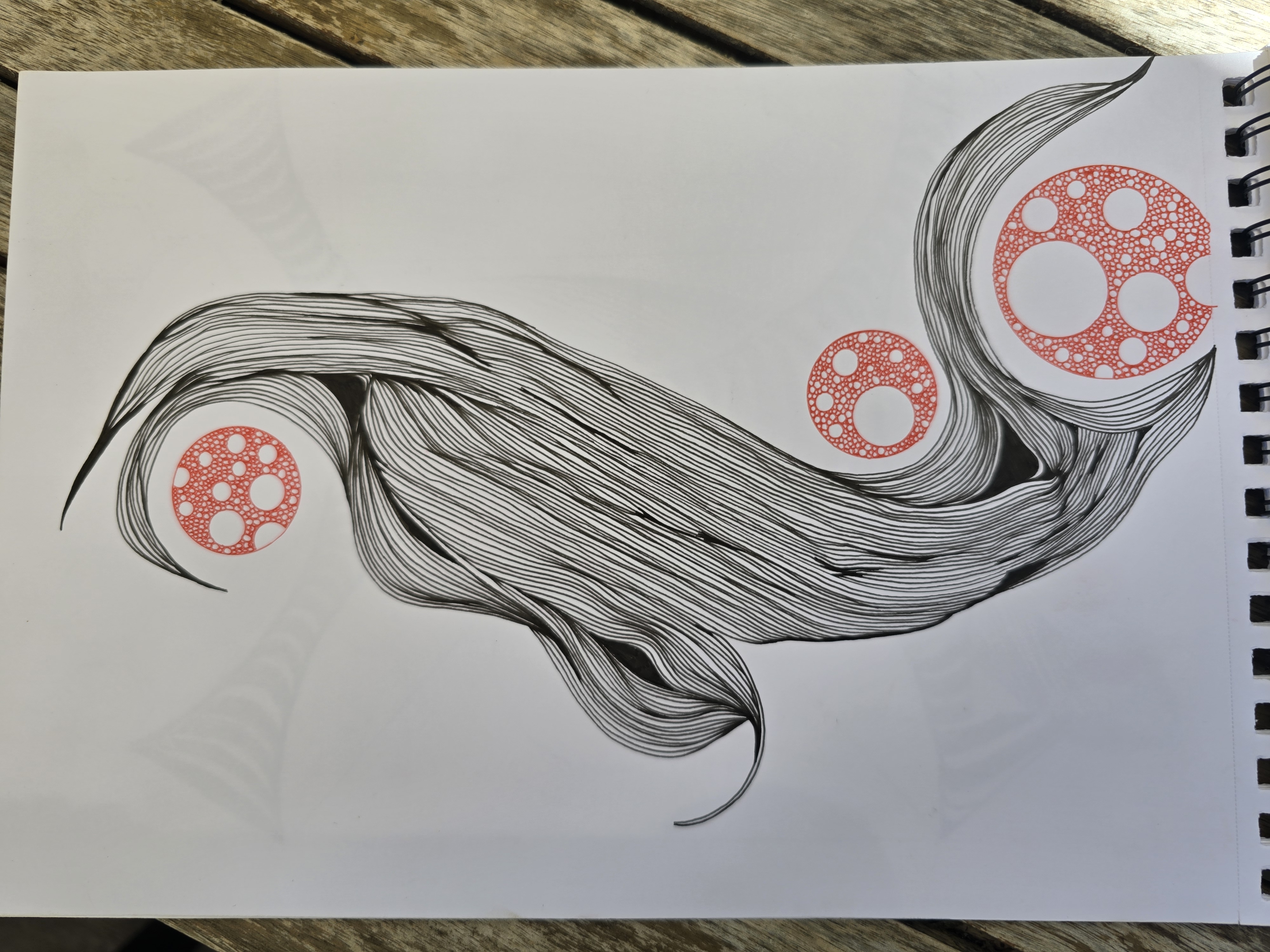 Illustration abstraite doodleidoo
