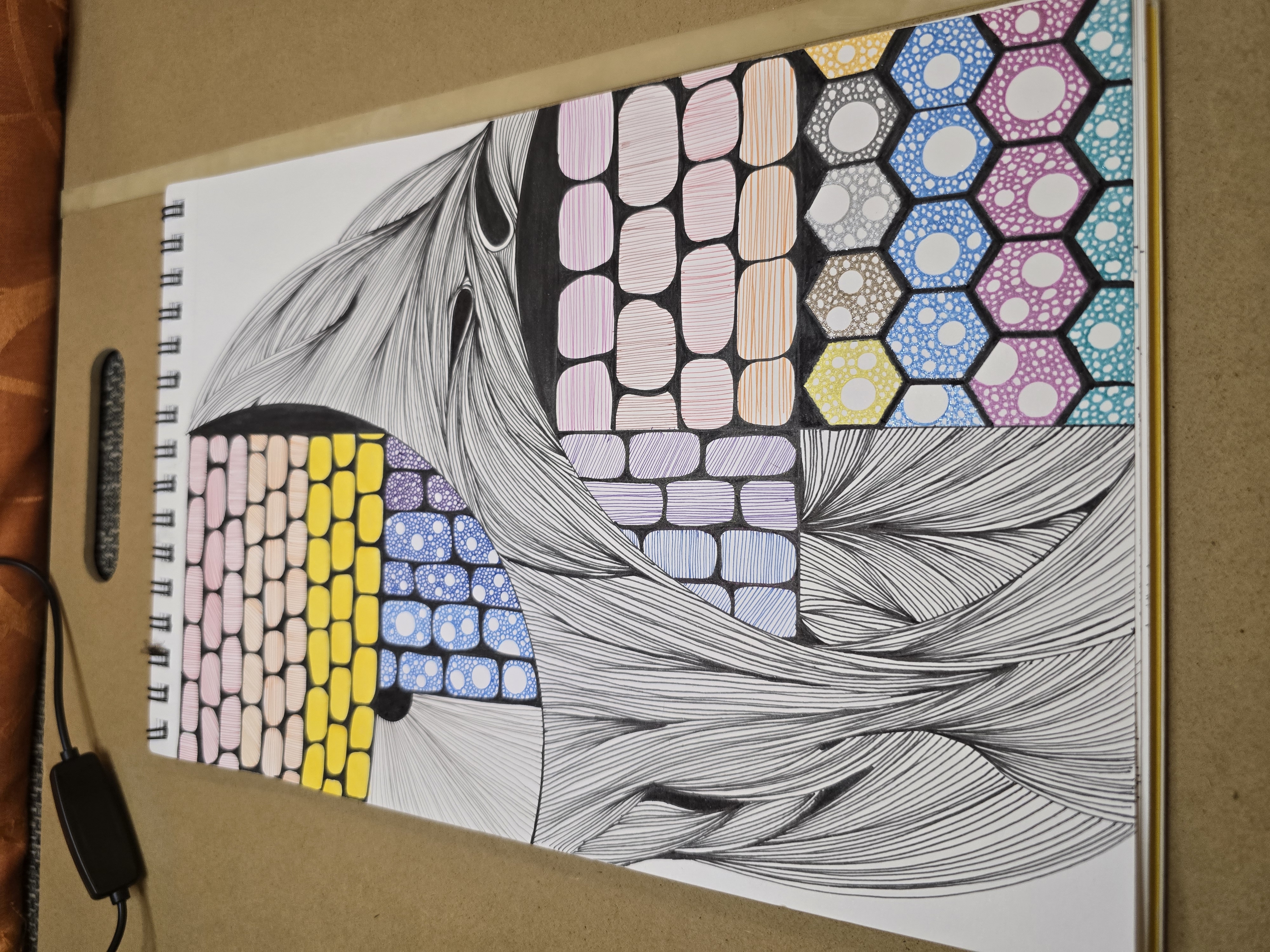 Illustration abstraite doodleidoo